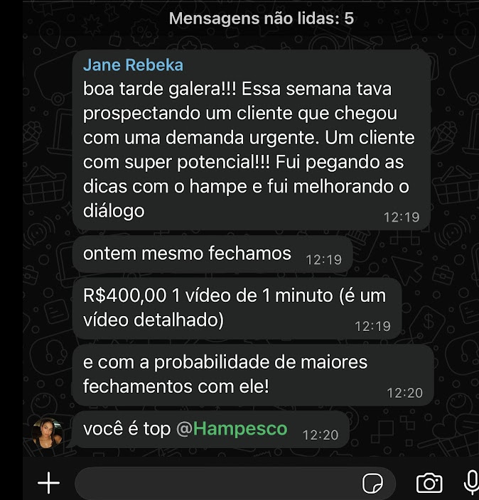 Depoimento de Jane Rebeka